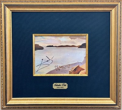 Salvador Dali ''Landscape of Port Lligat'' Spain Signed FRAMED Art w/ COA Angels