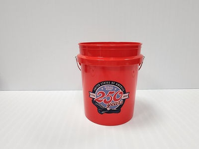 #ad Rural King Red Mini Bucket 4quot; Tall HTF Fast Shipping $5.59