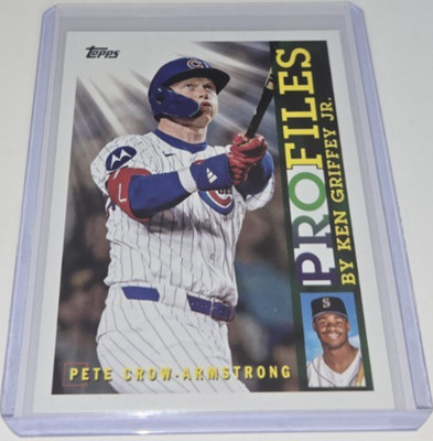 2026 Topps Series 1 MLB Pete Crow-Armstrong Profiles Insert Card #TP-13 Chicago
