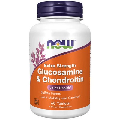Glucosamine & Chondroitin Sulfate Extra Strength 60 Tabs By Now Foods