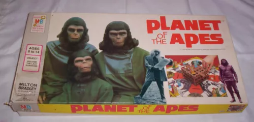 VINTAGE PLANET OF THE APES 1974 MILTON BRADLEY TOY BOARD GAME APJAC CHILD WORLD