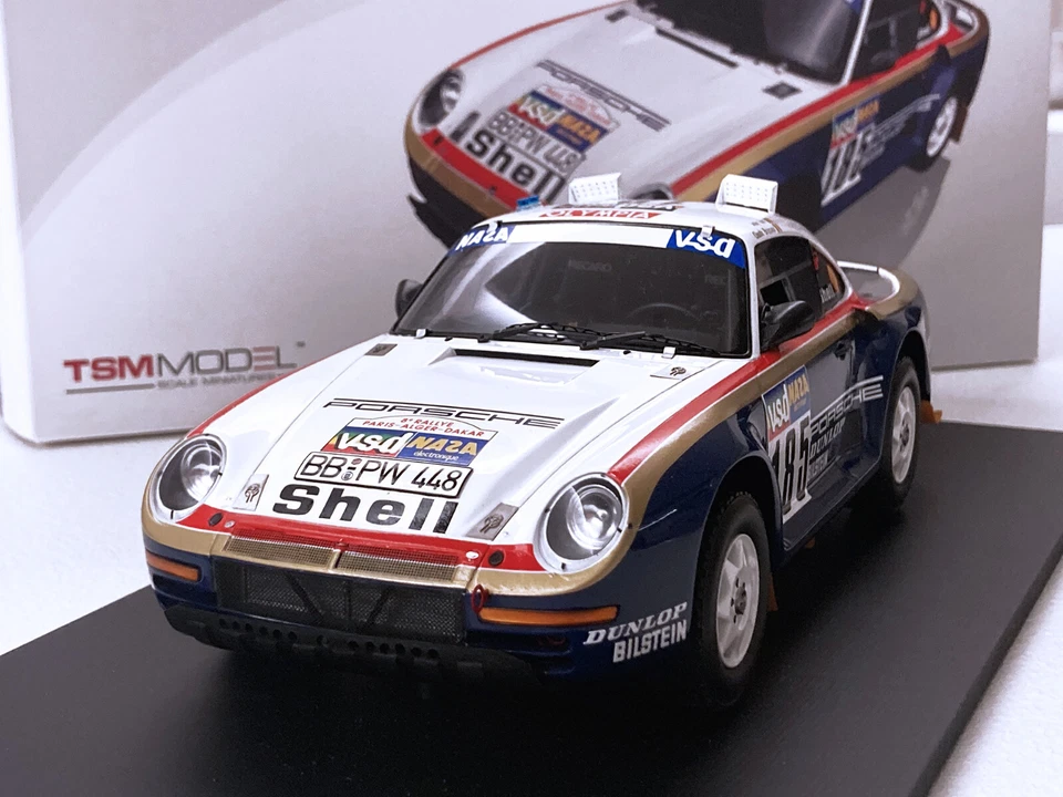 Modellino TSM 1:18 Porsche 959/50 - 1986 Dakar Rally #186 - RARE MIB - Immagine 2 di 4