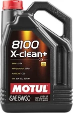 Motul 8100 X-Clean+ 5W30 100% Synthetic Engine Oil 5 Liter (106377)