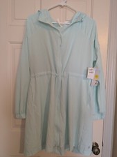 Green Glimmer Zella Long Hoodie Jacket