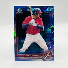 2022 Bowman Draft Chrome Sapphire Ignacio Nacho Alvarez Jr. Braves *SEE