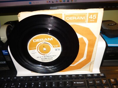 DER BLUMENTOPF HERREN. '' LET'S GO TO SAN FRANCISCO ''7'' SINGLE UK 1967. DERAM LABEL