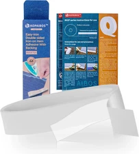 1 Inch 5 Yards Heavy Double-Sided Iron on Hemming Tape with Backing No Sew Fabri