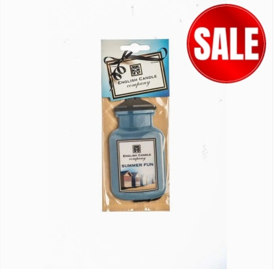 ENGLISH CANDLE COMPANY HANGING 2D CAR AIR FRESHENERS SUMMER FUN eBay