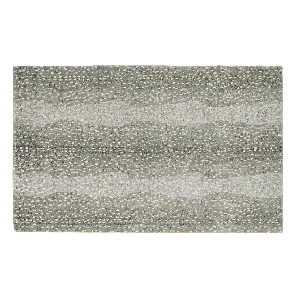Antelope Grey Wool Tufted Area Rug - Animal Print Modern Design for Home Décor - Image 2 of 4
