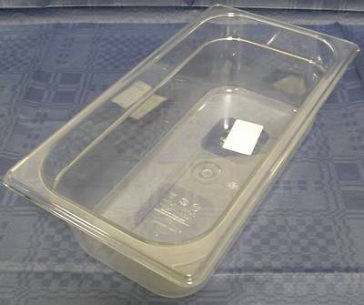 RUBBERMAID GN 1/3 100 mm tief Gastronorm-Behälter Polycarbonat klar ohne Griffe 