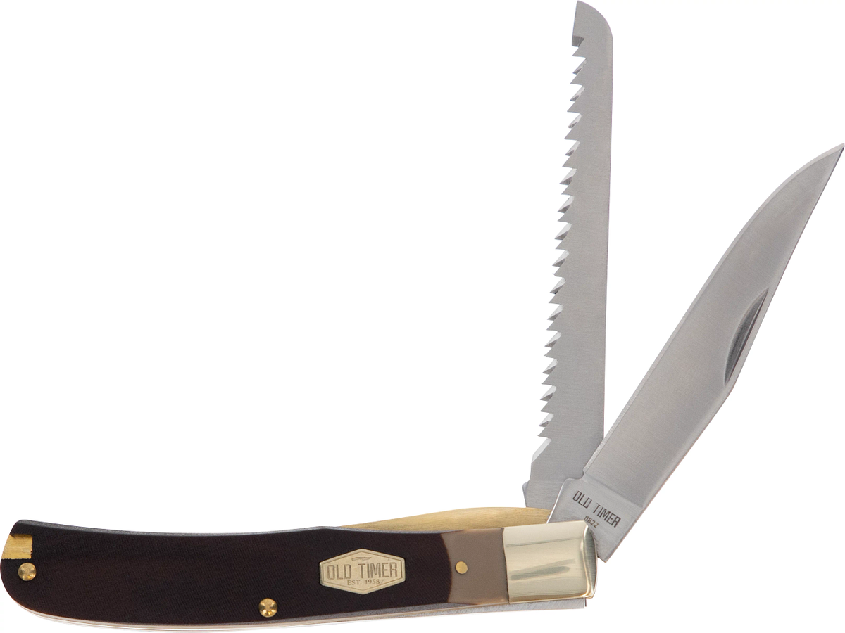 Schrade OT Buzz Saw Trapper w/Field Pick-Tweezers Locking Saw w