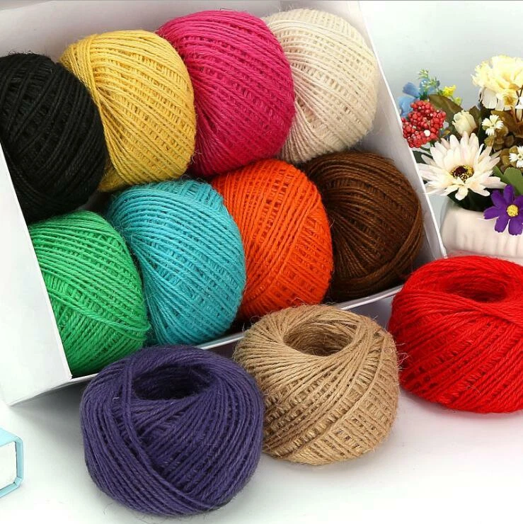 Hemp Cords Jute Twine String Rope Craft Threads DIY Wrapping 1.5mm