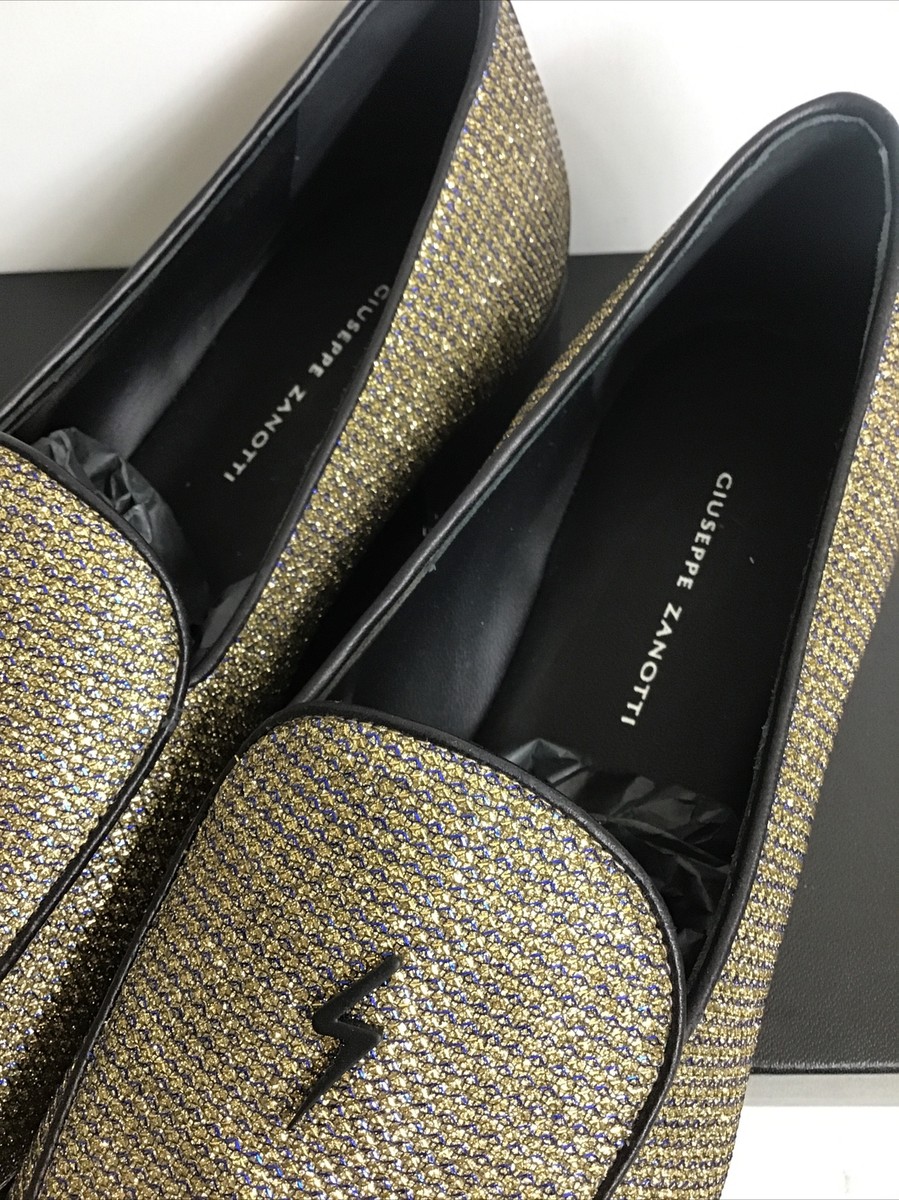 Giuseppe Zanotti Men\'s Black Gold Crystal Embellished Loafers Size 42 Giuseppe zanotti mens gold - Gem main image 3