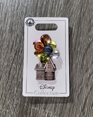 New Disney Pin UP Carls House Balloons Beads Shiny Pixar + Map 2024 Disneyland