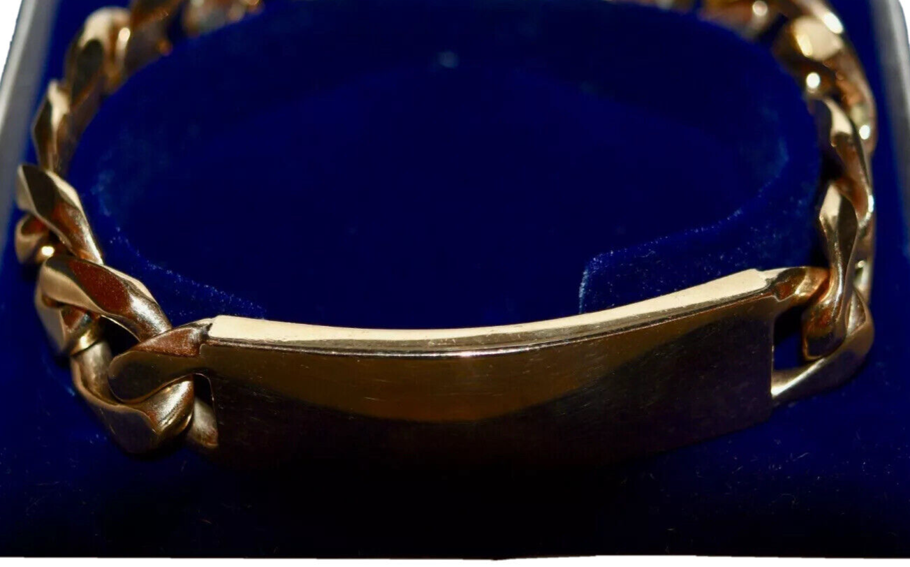 Gold Bracelet Mens 9ct Hallmarked eBay