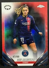 2023-24 Topps Chrome Women UCL PSG Lieke Martens Color Match Refractor /99