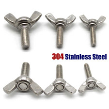 M4/M5/M6 Wing Thumb Screws Hand Twist Butterfly Bolts 304 Stainless Steel