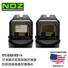 for Glock 17 19 Gen 1-4 Slide Cover Back Plate Aluminum ODG, Choose Image Color