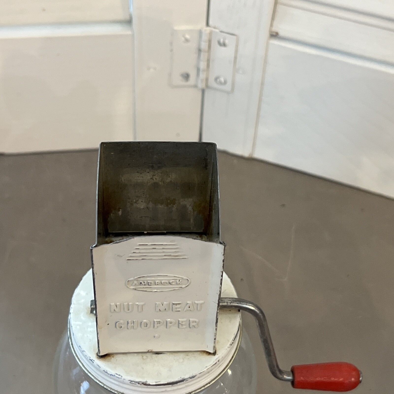 Vintage ANDROCK Nut Meat Chopper Grinder Made in USA MCM