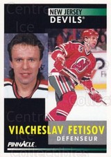 1991-92 Pinnacle French #101 Vyacheslav Fetisov