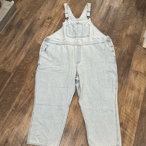 Old Navy Overalls Women’s XXXL Blue Bib Carpenter Painter Work Light Wash Denim - Picture 2 of 13