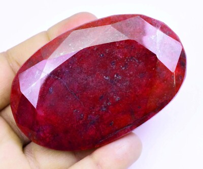 RARE 539.50 Ct Natural HUGE Red Ruby Museum Grade Certified Oval Loose Gemstone