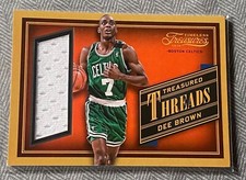 2013-14 PANINI TIMELESS TREASURES DEE BROWN SP JERSEY CELTICS LEGENDS THREADS 