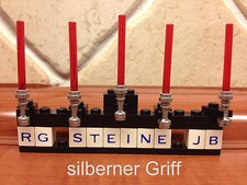 Lego® Star Wars™ 5 x Laserschwert Lichtschwert  Rot NEU Waffe Yoda™ Vader™ W21