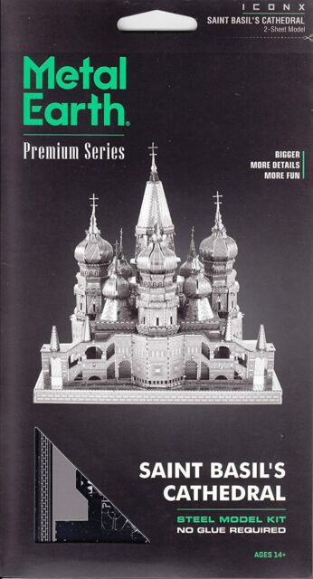 Basil's Cathedral 3D Laser Cut Metal Model Fascinations ICX006 ICONX St 