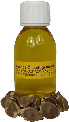 Moringaöl Moringa Oleifera Öl 100ml frisch kaltgepresst Behen Öl Premium Samen