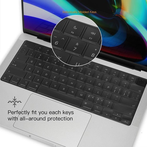 Premium Keyboard Cover For MacBook Air 15 A2941 13.6 A2681 Pro 14 16 inch A2442 - Afbeelding 5 van 14