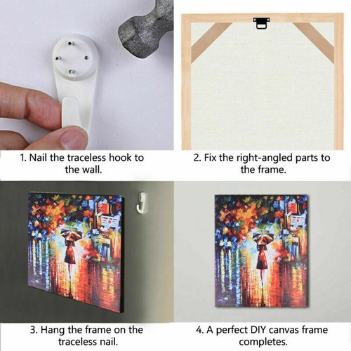 DIY Sturdy Wood Bar Stretcher Strip Art Frame For Canvas Painting Multiple Sizes - Picture 5 of 82
