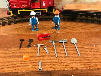 Playmobil Geobra 4027 Diesel Freight Train Engine Two Car Playmobil Geobra 4027 Diesel Freight Train Engine Two Car