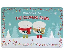 Lovable Marshmallow Holiday Doormat 151717