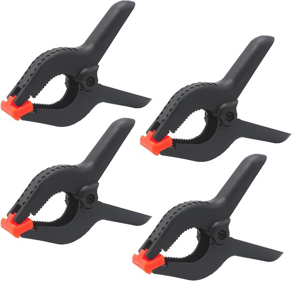 Federklemmen 4 StüCk 6 Zoll Clip Set Kunststoff Musselin Klammer Hintergrund-image