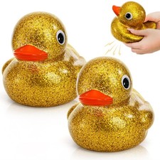 6.7 Inch Giant Glitter Rubber Duck Big Glitter Rubber Duck Large Sparkly Duck