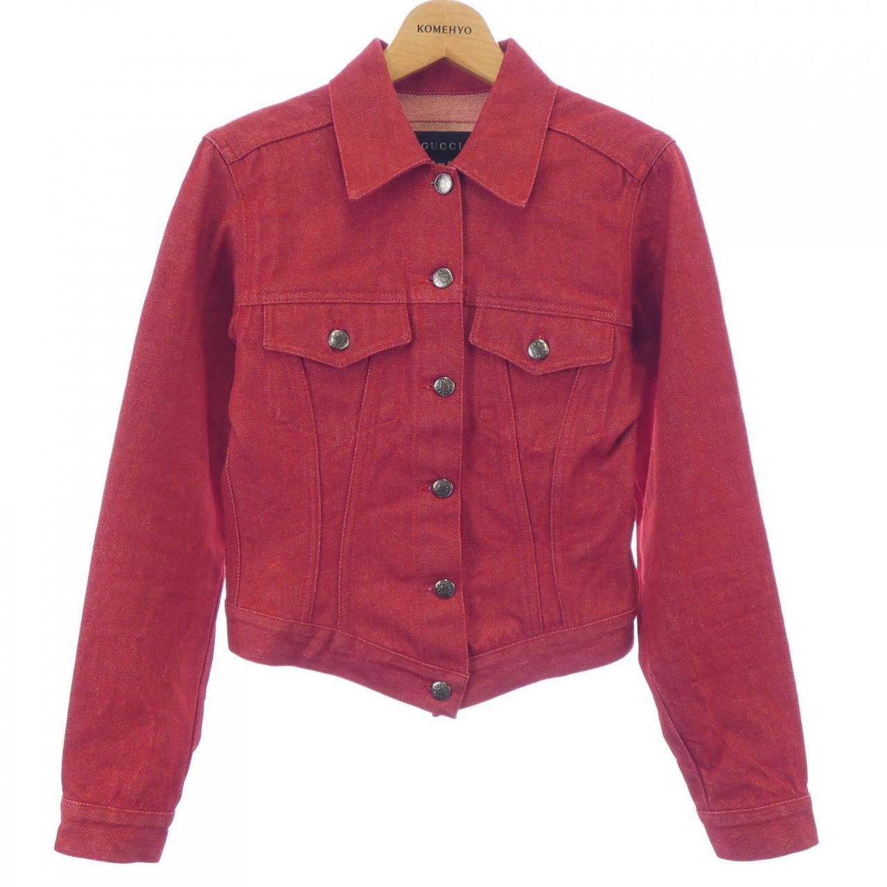 Authentic GUCCI 207-1164-4121 Denim Jackets  #230-000-193-6772