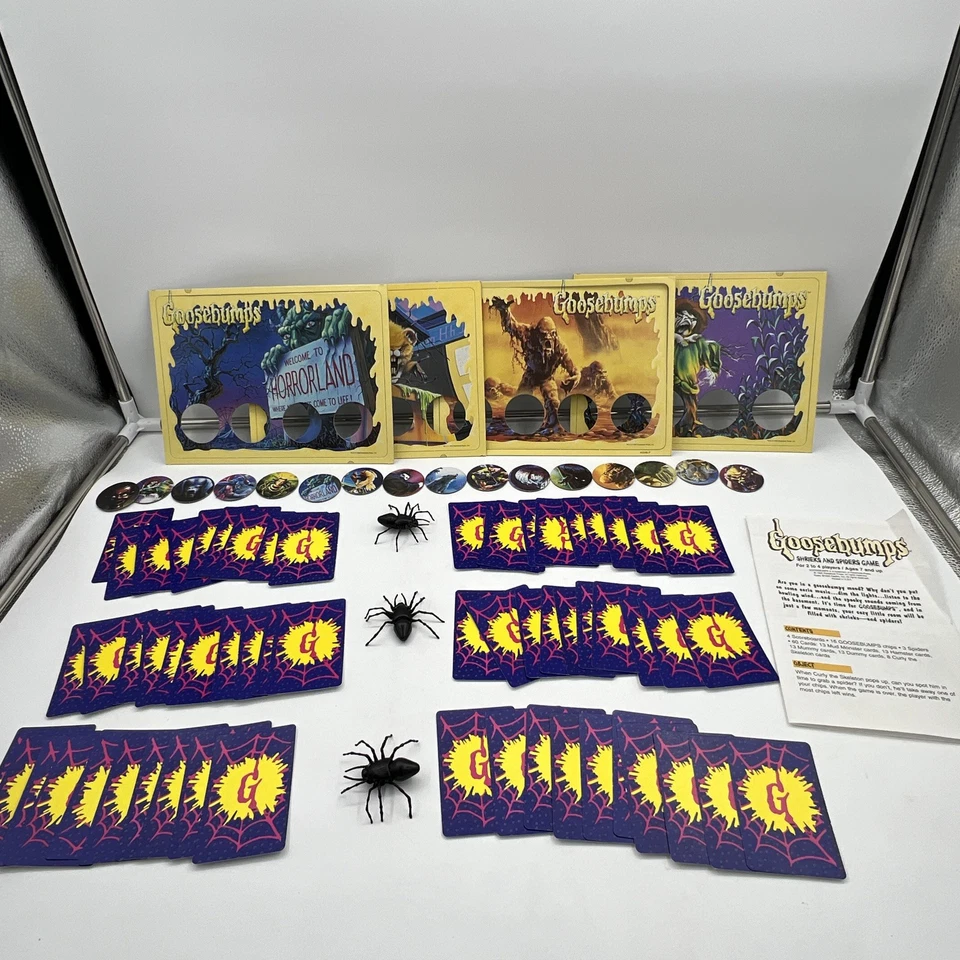 Goosebumps SHRIEKS & SPIDERS Vintage (1995) COMPLETE Board Game Fun - Image 2 of 4