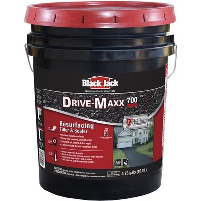 Black Jack Drive-Maxx 700 Matte Black Water-Based Rubberized Asphalt Driveway Se