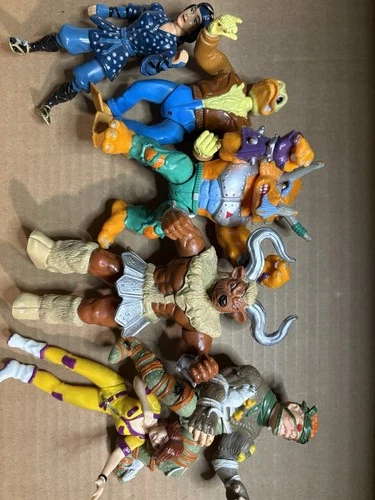 Lot Of 6 Vintage Ninja Turtles Figures Please Read!