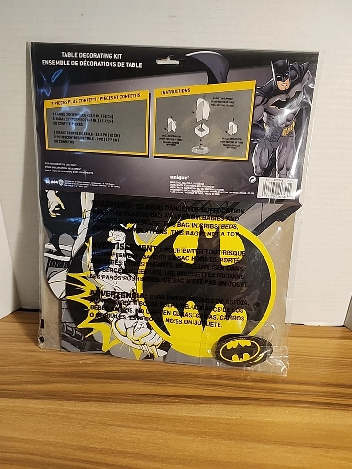 Kit de decoración de mesa suministros de fiesta Batman. Foto 2 de 2