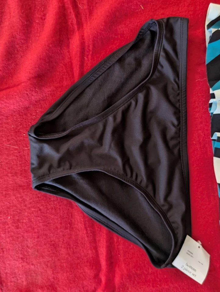 NEW BEACH HOUSE Size 8 Jane Wave Pool Ruffle Tankini Women Swim Top & Bottom Set - Image 3 of 4