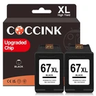67XL Black Ink Cartridge for DeskJet 4255e Ink Cartridge Deskjet 4200e 4227e ...