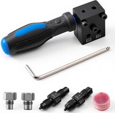 Brake Line Flaring Tool Kit 7-piece 316 14 Sae Double Bubble Flare Tool Brake Line Flaring Tool Kit 7-piece 316 14 Sae Double Bubble Flare Tool