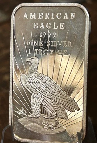 AMERICAN EAGLE WORLD WIDE MINT 1 TROY OZ  .999 FINE SILVER BAR