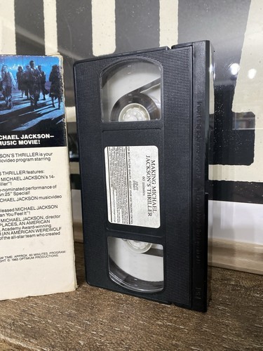 Rare VHS Tape Michael Jackson's Thriller 1983 Video Tape Music Video OOP SCARCE - Picture 4 of 10