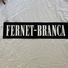 Fernet-Branca Vertical Tin Bar Sign Vintage Italian Liquor Wall Decor 27x6