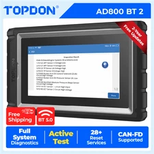TOPDON AD800 BT 2 Automotive Scan Tool 2025 OBD2 Diagnostic Scanner ABS Bleeding