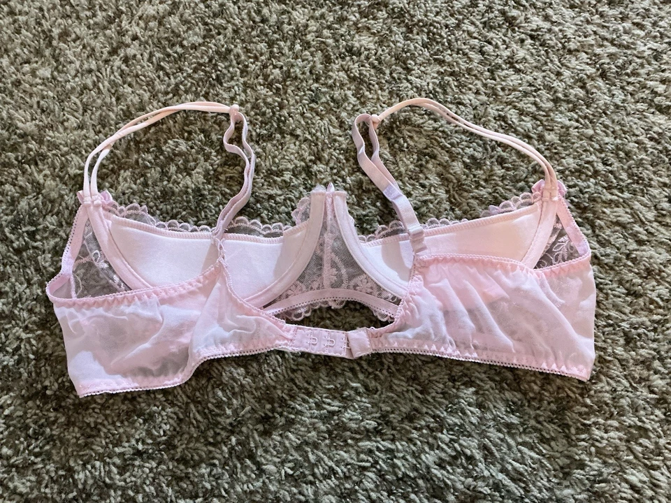 Бюстгальтер Shirley of Hollywood с волнистой вышивкой на открытой чашке полочный розовый размер 38 - Изображение 2 из 4