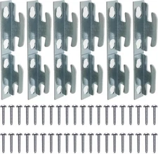 XJKJ 12 PCS Curtain Rod Bracket Hardware Brackets slive 